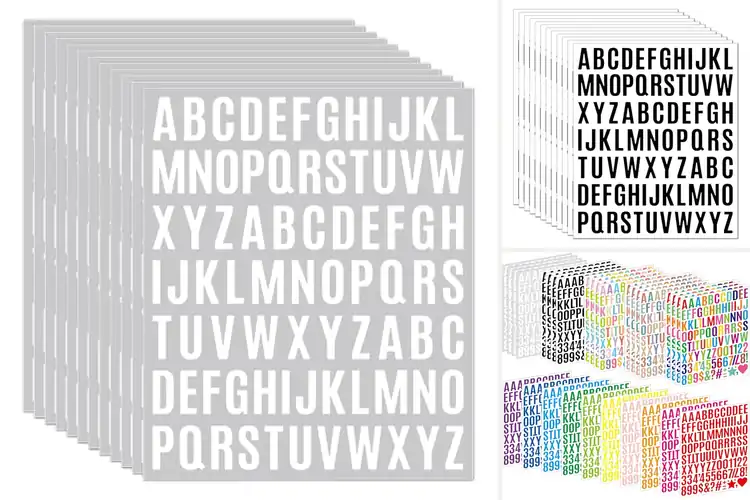 Detailed view of 10 Best 1-Inch Letter Stickers for Fun Crafts