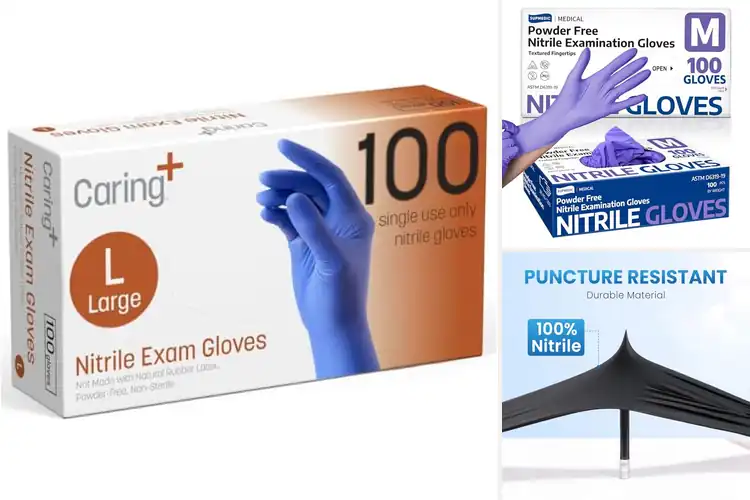 Detailed view of 10 Best 100 Count Nitrile Gloves for Maximum Protection