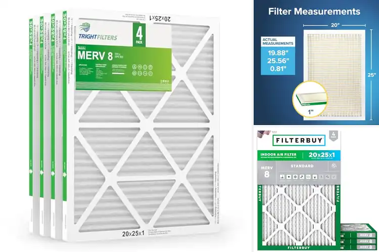 Detailed view of 10 Best 4-Pack 20x25x1 Air Filters for Cleaner Home Air
