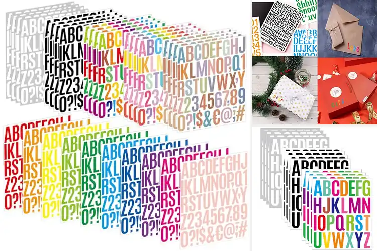Detailed view of 10 Best Alphabet Letter Stickers for Bright, Lasting Décor