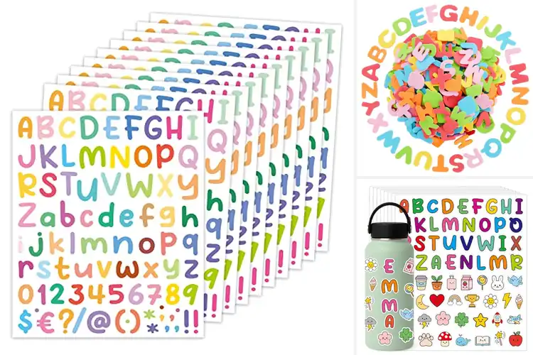 Detailed view of 10 Best Alphabet Letter Stickers Sets for Creative Fun