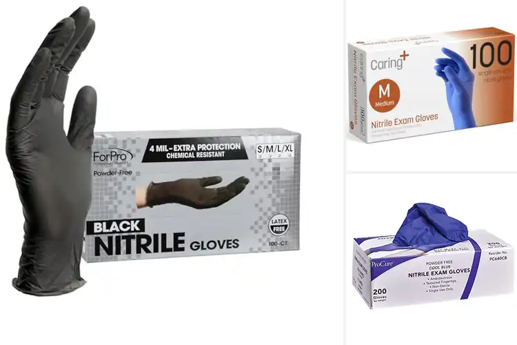 Detailed view of 10 Best Ambidextrous Nitrile Gloves for All-Day Comfort
