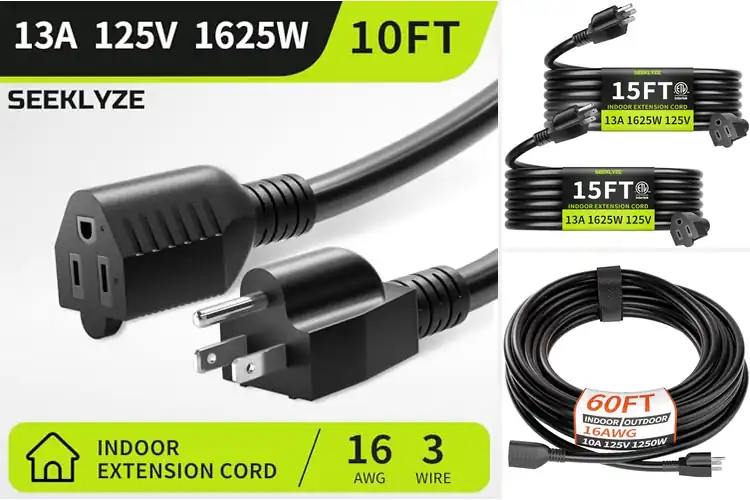 Detailed view of 10 Best Black Extension Cords: Power Up Your Events Safely