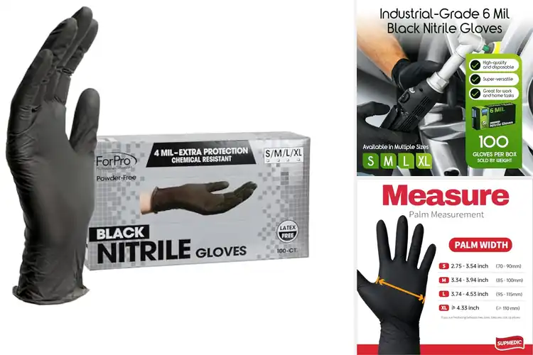 Detailed view of 10 Best Chemical Resistant Nitrile Gloves for Ultimate Protection