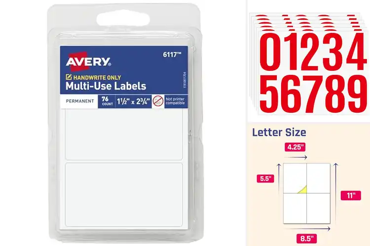 Detailed view of 10 Best Durable Bin Address Labels for Easy Organization