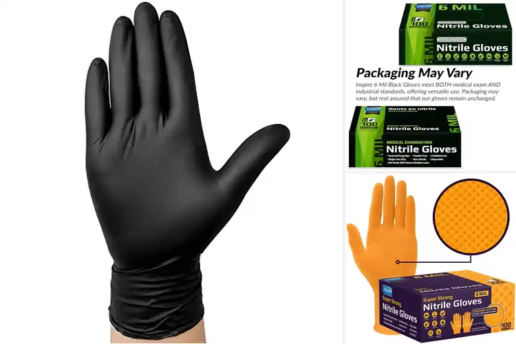 Detailed view of 10 Best Durable Nitrile Gloves: Tough Jobs? No Problem