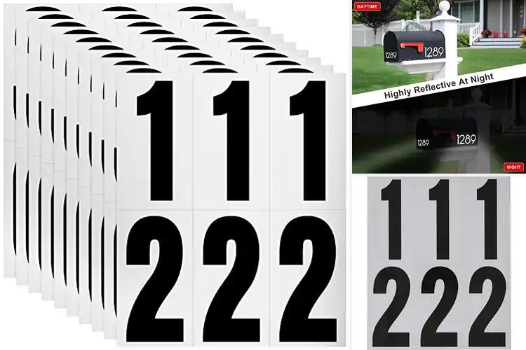 Detailed view of 10 Best Durable Reflective Numbers: Spot Your Home Easily