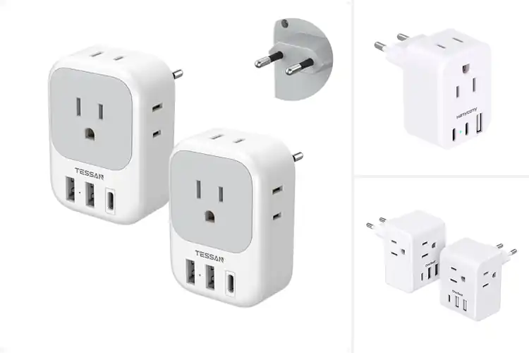 Detailed view of 10 Best Europe Travel Adapters: Stay Charged Anywhere