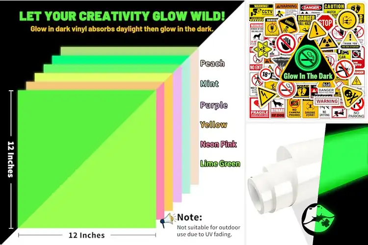 Detailed view of 10 Best Glow-In-The-Dark Vinyl Signs for Safety & Fun