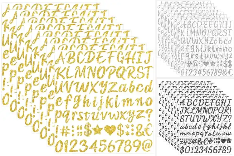 Detailed view of 10 Best Graduation Cap Letter Stickers: Shine