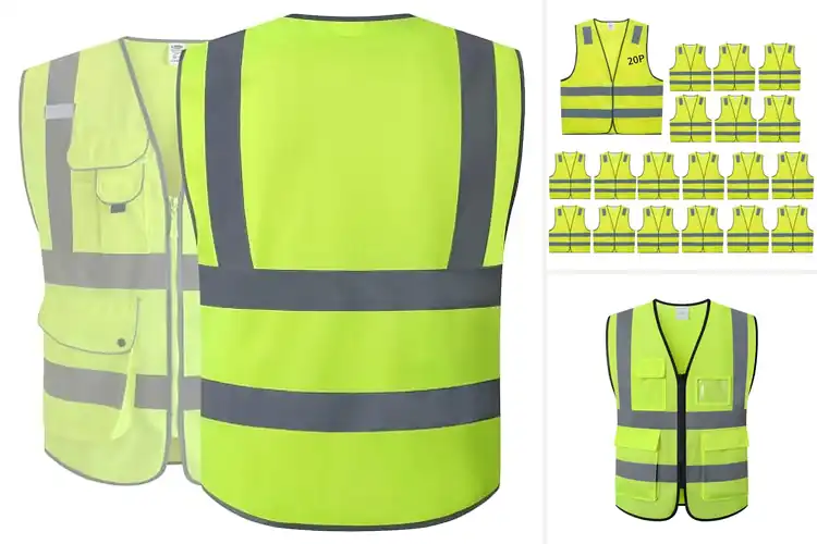 Detailed view of 10 Best High Visibility Vests for Ultimate Safety and Visibility