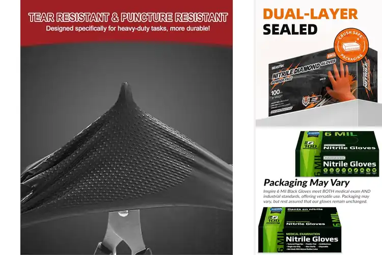Detailed view of 10 Best Industrial Nitrile Gloves: Top Picks for Safety