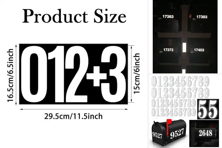Detailed view of 10 Best Large Vinyl Mailbox Numbers: Stand Out Easily