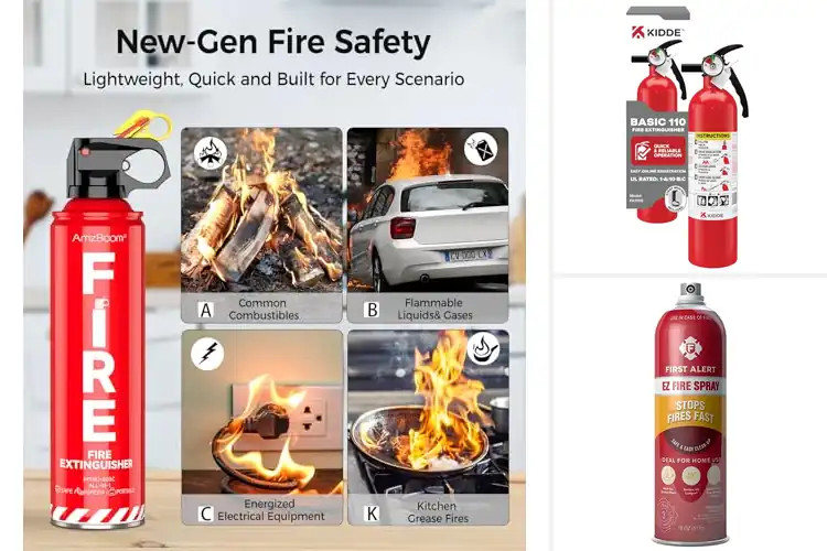 Detailed view of 10 Best Lightweight Fire Extinguishers: Essential Home Safety