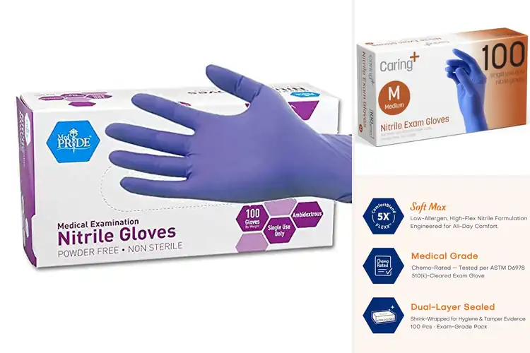 Detailed view of 10 Best Medical Exam Gloves for Ultimate Safety & Comfort