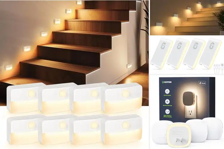 Detailed view of 10 Best Night Light For Stairs And Hallways For Safety