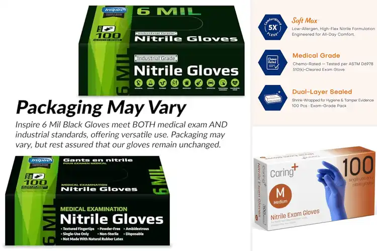 Detailed view of 10 Best Nitrile Gloves: Durable, Flexible Protection