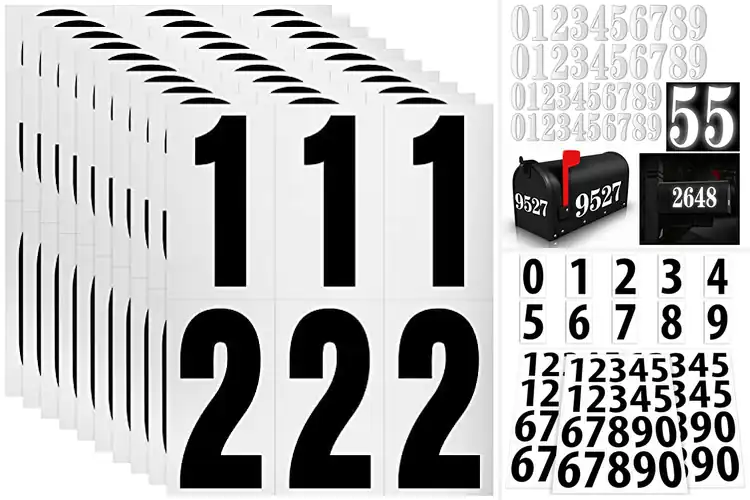 Detailed view of 10 Best Outdoor Number Stickers: Long-Lasting & Waterproof