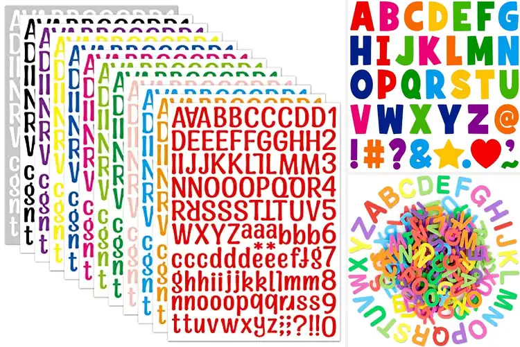 Detailed view of 9 Best Self-Adhesive Alphabets for Effortless Decor
