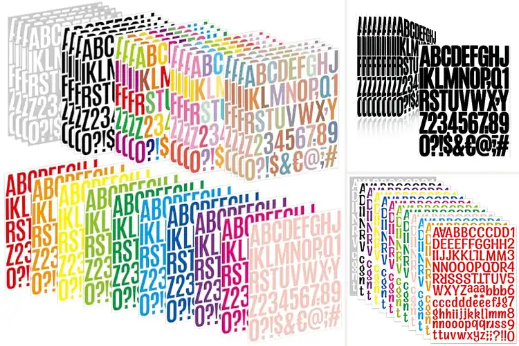Detailed view of 10 Best Self-Adhesive Letter Stickers: Fun & Easy