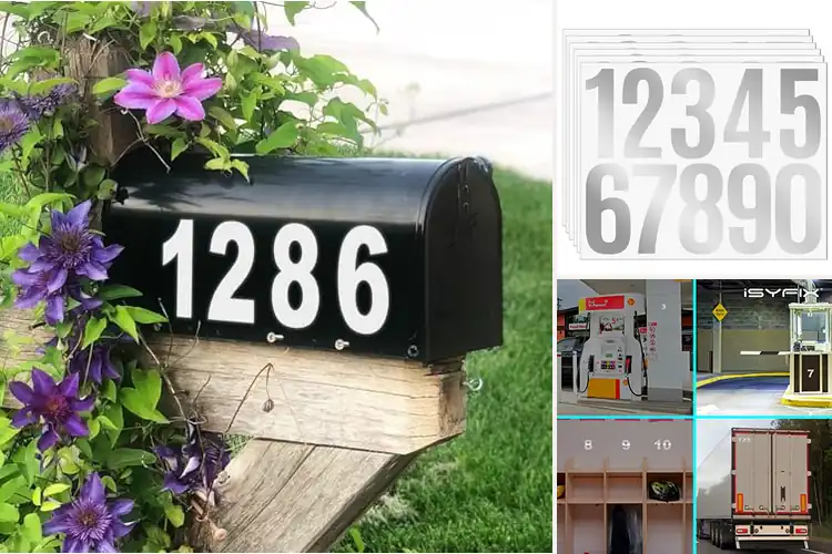 Detailed view of 10 Best Silver White Vinyl Numbers: Spot Every Door Easily