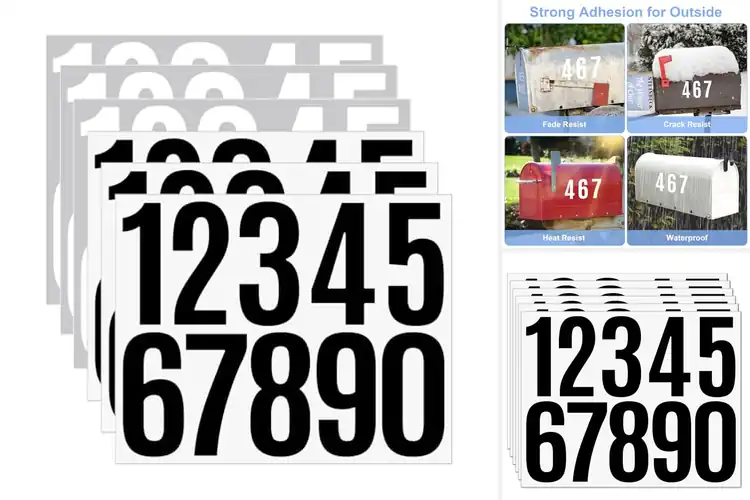 Detailed view of 10 Best Vinyl House Number Stickers: Find Yours