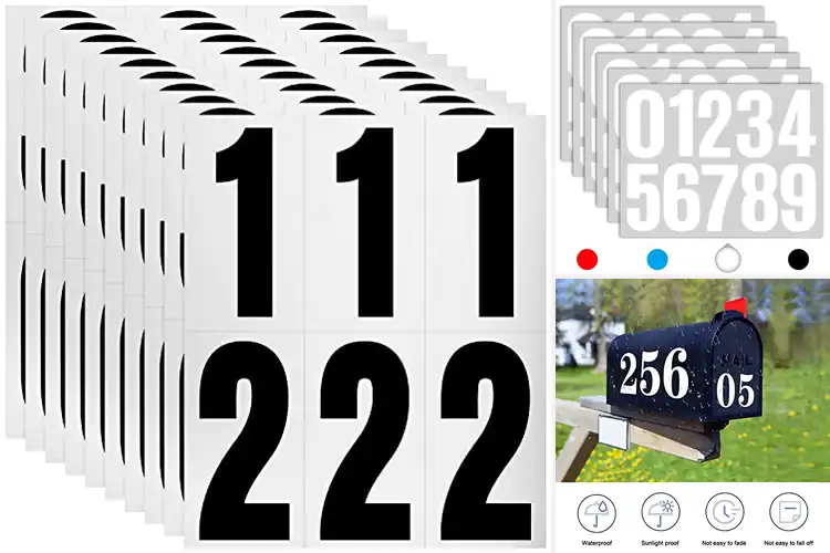 Detailed view of 10 Best Waterproof Address Numbers: Stay Visible